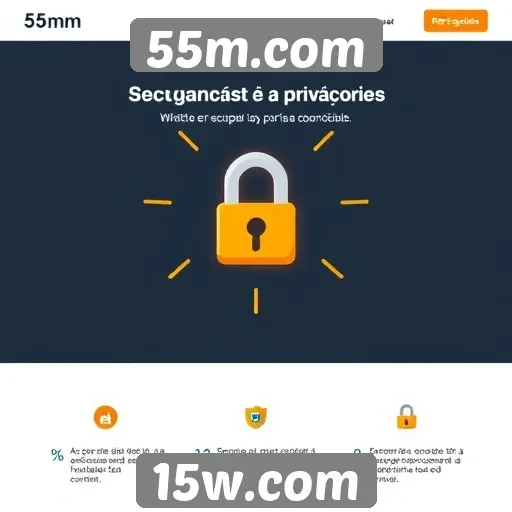 Segurança e privacidade no site 55m.com